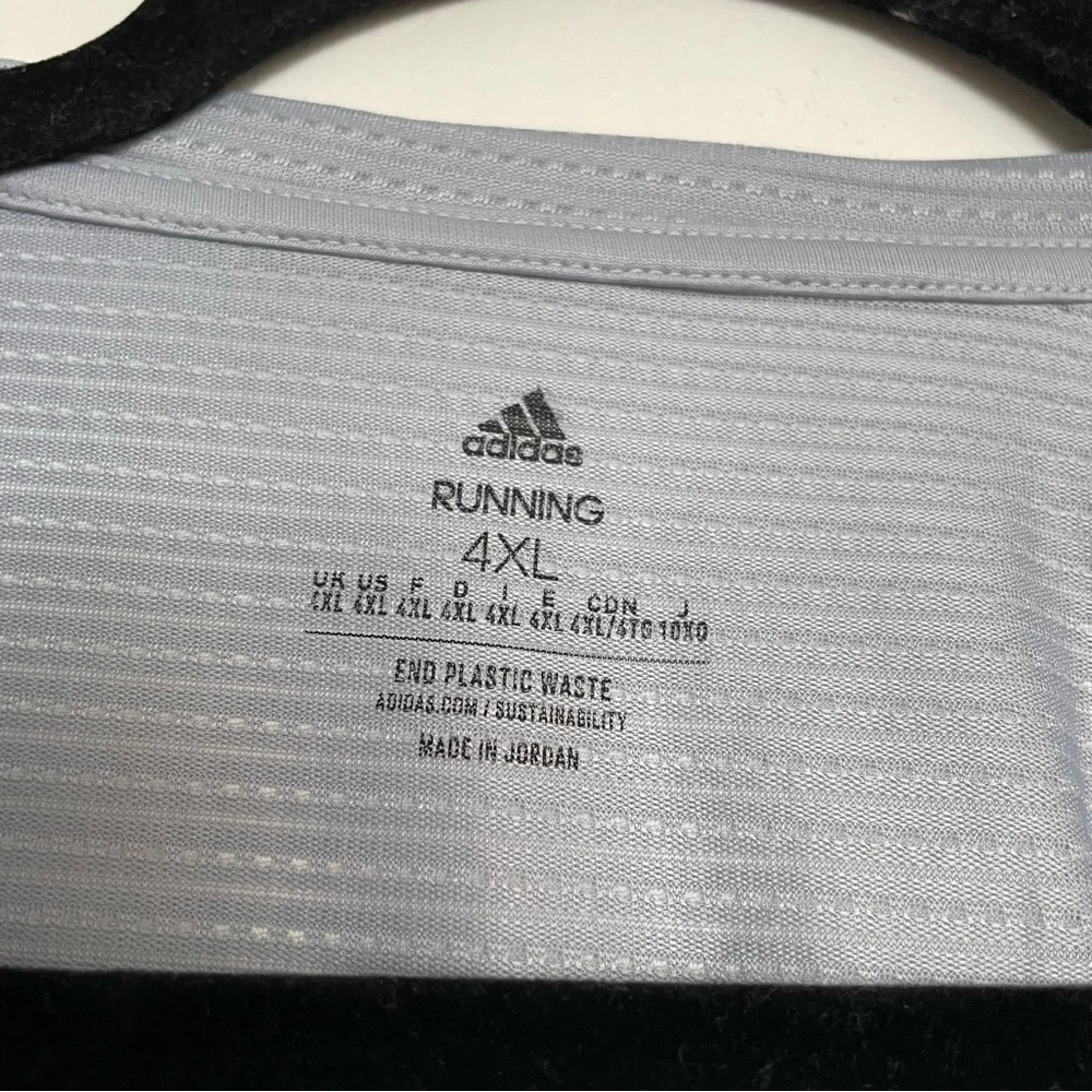Men’s Adidas Own The Run Tee Halo Silver Size 4XL
